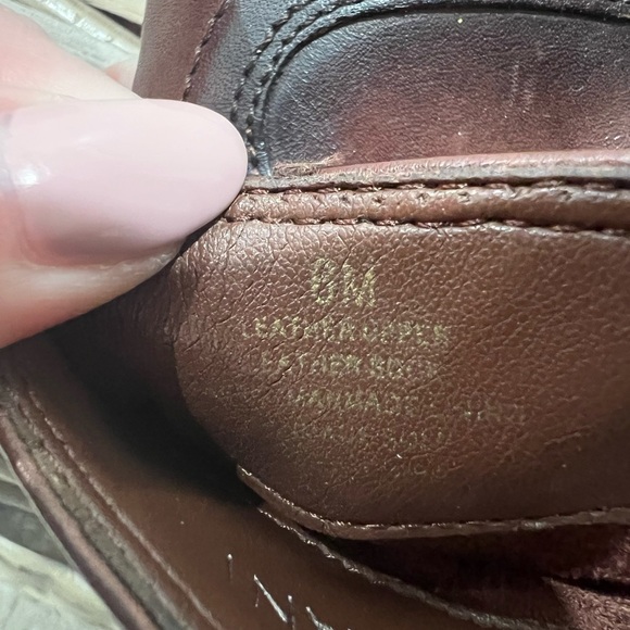 Antonio Melani Women’s Brown Leather Ankle Boots, sz 6, fall/winter, heeled, GUC - Picture 5 of 5